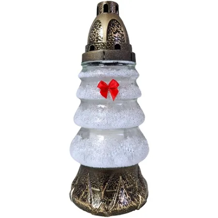 ZNICZ CHOINKA Z BROKATEM MAŁA - 705 ( 1 szt. )