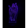 517-znicz led Jezus fioletowy przód 1 sztuka
