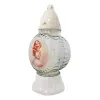 015-znicz okrągły biały z dziewczynką lewy bok 1 sztuka