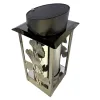 2384-znicz solarny srebrny metalowy lewy bok 1 sztuka