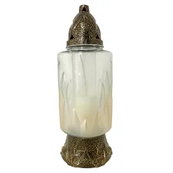 024-znicz szklany złoty perłowy 1 sztuka