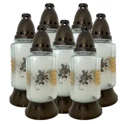 120-znicz złoty z czarną różą opakowanie