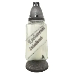 157-znicz srebrny z napisem Kochanemu dziadkowi przód 1 sztuka