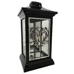 2175-znicz kapliczka srebrna z sercem