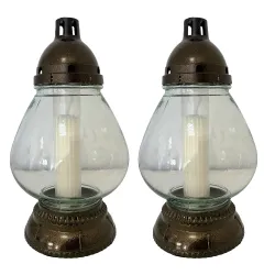 2020-znicz szklany złoty przezroczysty opakowanie