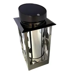 2384-znicz solarny srebrny metalowy prawa strona 1 sztuka