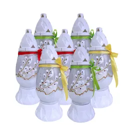 913-znicze jajka małe z kokardkami opakowanie