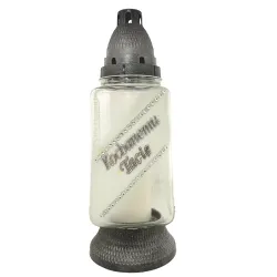 157-znicz srebrny z napisem Kochanemu tacie przód 1 sztuka