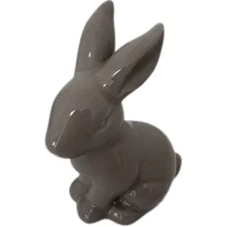 ZAJĄCZEK CERAMICZNY SZARY ( 1 szt. )