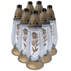 ZNICZ RÓŻA - 018 ( 1 opakowanie 7 szt. )