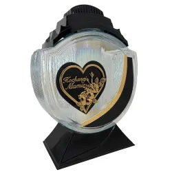 2069-znicz czarny z napisem Kochanej Mamie prawa strona 1 sztuka