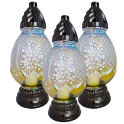 znicz jajko, znicz świąteczny, znicz wielkanocny, duże jajko, żółte jajko, bazie, szklane jajko, ozdoba na grób, ozdoba