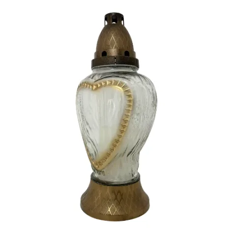 086-znicz złote serce 1 sztuka