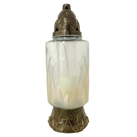 024-znicz szklany złoty perłowy 1 sztuka