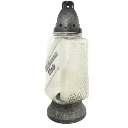 157-znicz srebrny z napisem Kochanemu tacie lewy bok 1 sztuka