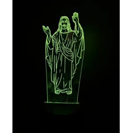 517-znicz led Jezus żółty przód 1 sztuka