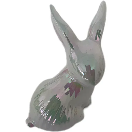 ZAJĄCZEK CERAMICZNY PERŁOWY ( 1 szt. )