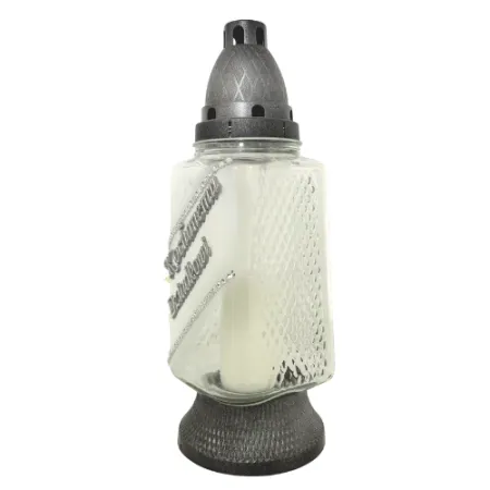 157-znicz srebrny z napisem Kochanemu dziadkowi lewy bok 1 sztuka