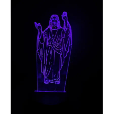 517-znicz led Jezus fioletowy przód 1 sztuka