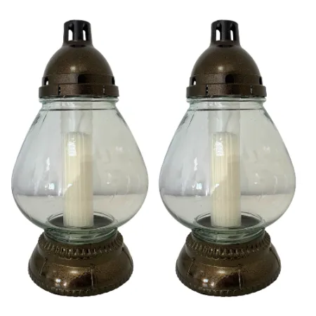 2020-znicz szklany złoty przezroczysty opakowanie