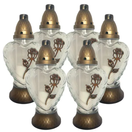 019-znicz serce ze złotą różą opakowanie