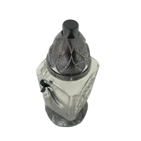 137-znicz srebrny z krzyżem i czarną wstążką 1 sztuka