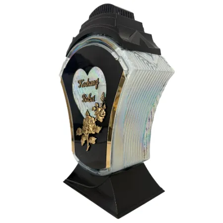 2070-znicz tęczowy ze złotym napisem Kochanej Babci 1 sztuka