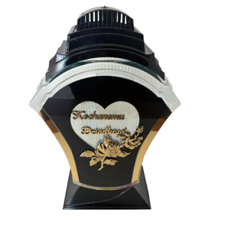 2070-znicz tęczowy ze złotym napisem Kochanemu Dziadkowi 1 sztuka