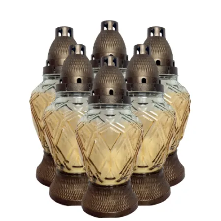 009-znicz przezroczysty złoty opakowanie