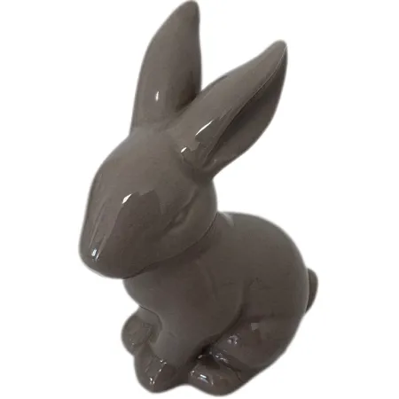 ZAJĄCZEK CERAMICZNY SZARY ( 1 szt. )