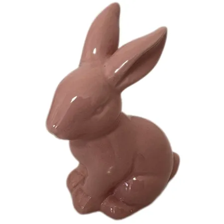 ZAJĄCZEK CERAMICZNY RÓŻOWY ( 1 szt. )