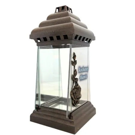 407-znicz złota kapliczka z napisem Kochanej mamie prawy bok 1 sztuka