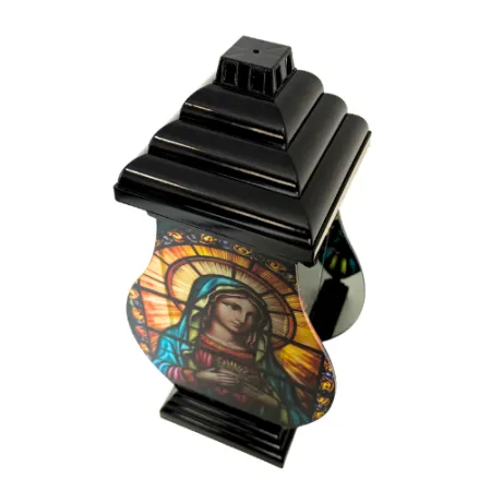 435-znicz kapliczka witraż z Maryją od góry 1 sztuka