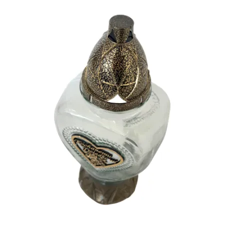 177-znicz złote serce z napisem Kochanemu Dziadkowi od góry 1 sztuka