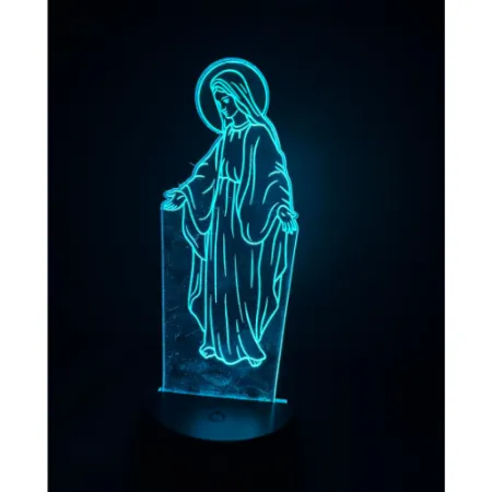 517-znicz led Maryja błękitna przód 1 sztuka