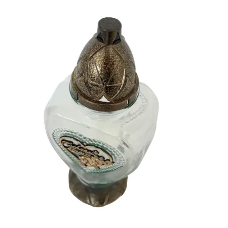 177-znicz złote serce z napisem Kochanej Mamie z góry 1 sztuka