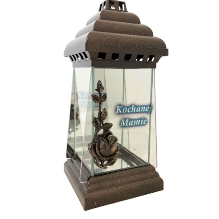 407-znicz złota kapliczka z napisem Kochanej mamie prawa strona 1 sztuka