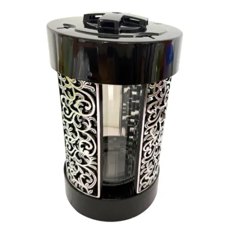 2353-znicz kapliczka czarno-srebrna 1 sztuka