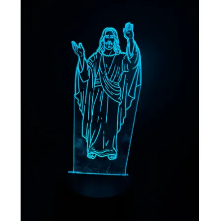 517-znicz led Jezus niebieski przód 1 sztuka