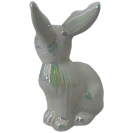 ZAJĄCZEK CERAMICZNY PERŁOWY ( 1 szt. )