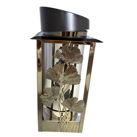 2384-znicz solarny srebrny metalowy prawy bok 1 sztuka