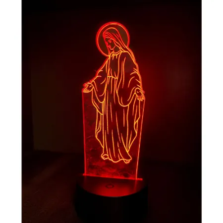 517-znicz led Maryja pomarańczowa przód 1 sztuka