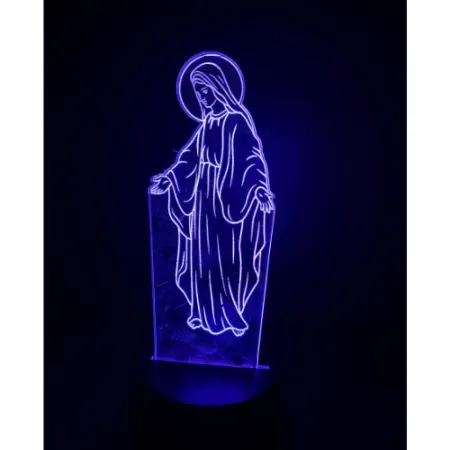 517-znicz led Maryja fioletowa przód 1 sztuka