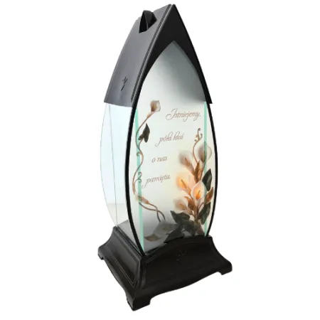 2364-kapliczka czarna z napisem prawa strona 1 sztuka