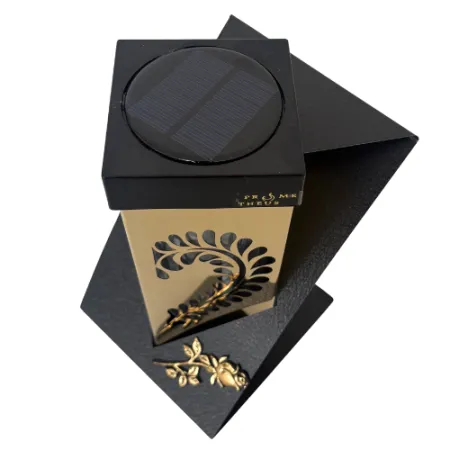 2379-złoty znicz solarny anielski płomień 1 sztuka