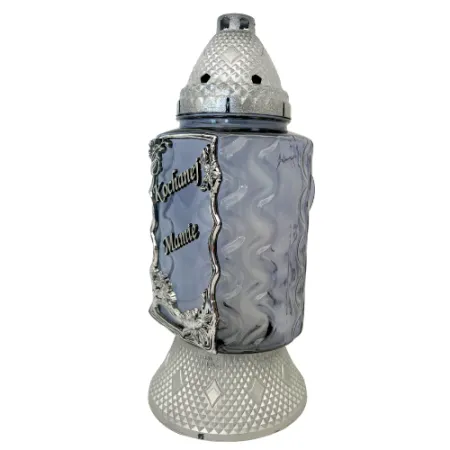 2328-znicz srebrny z napisem Kochanej Mamie lewy bok 1 sztuka