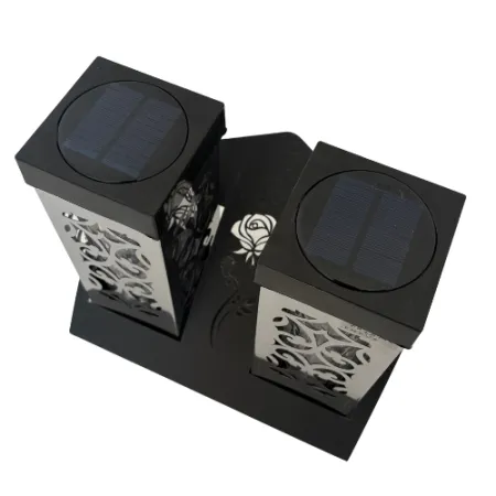 2377-znicz solarny waza srebrny od góry 1 sztuka