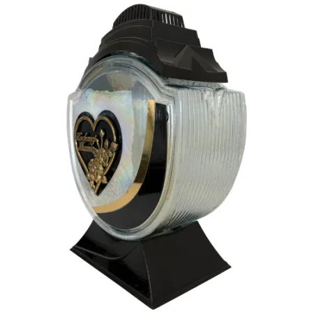 2069-znicz czarny z napisem Kochanej Mamie lewa strona 1 sztuka